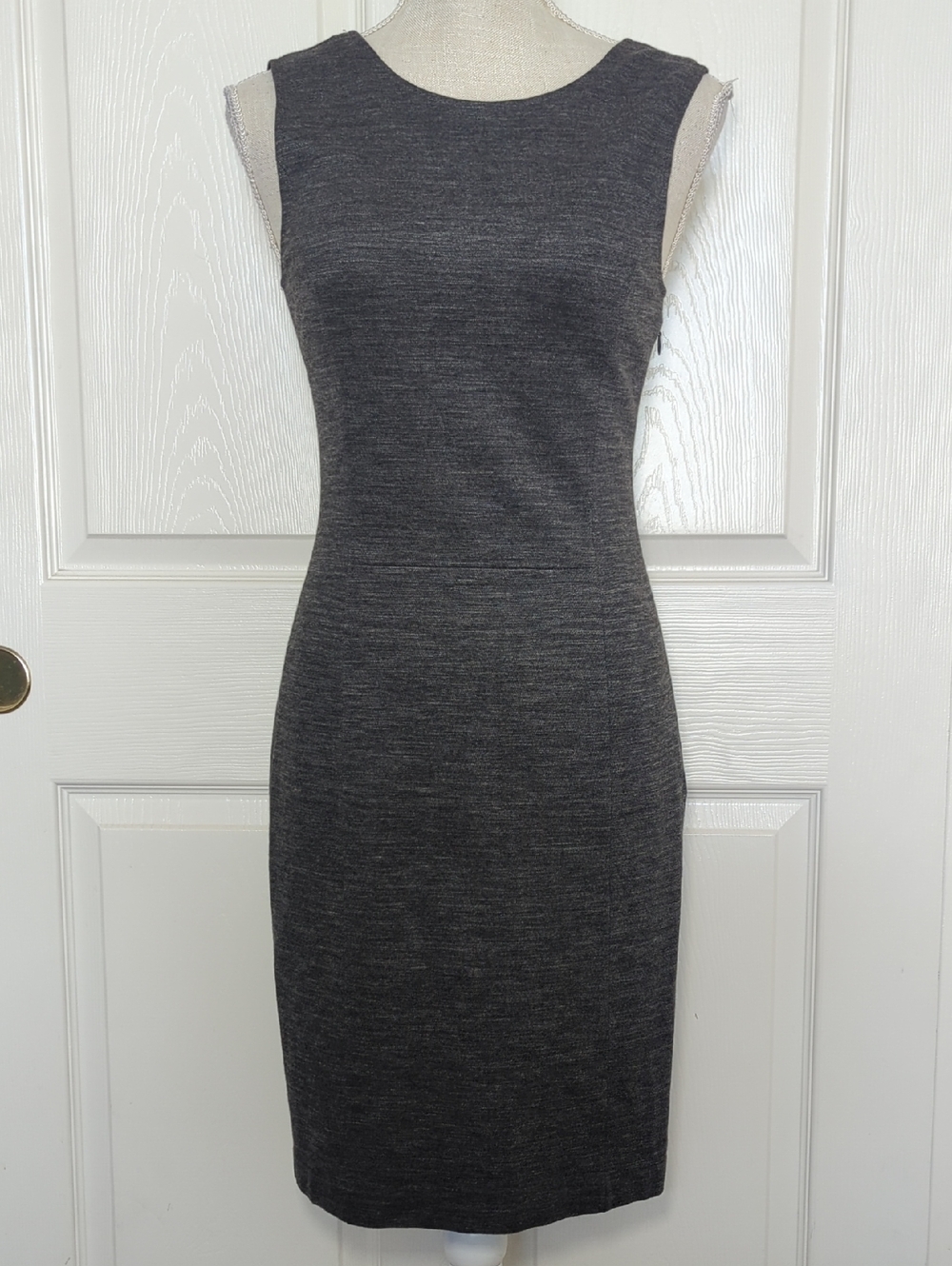 Theory Kladias Charcoal Sheath Midi Sheath Dress